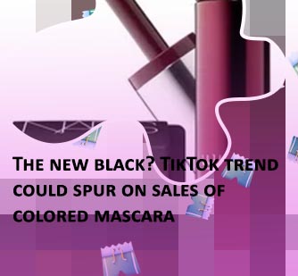 Burgundy color mascara